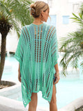 Side Slit Dolman Sleeve Cover-Up - Trendsi - Flyclothing LLC