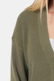Zenana Button Up V-Neck Dropped Shoulder Cardigan - Trendsi - Flyclothing LLC