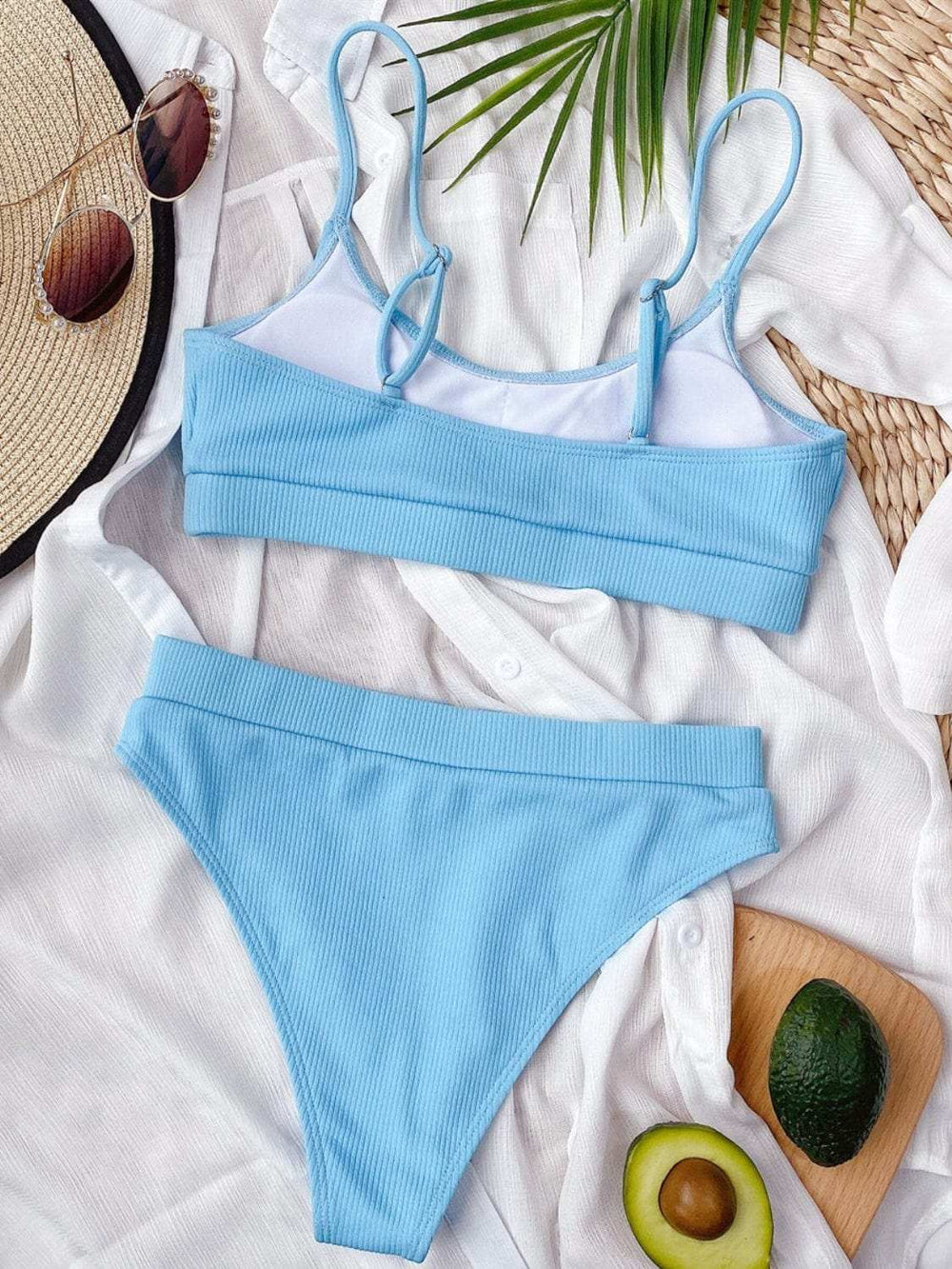 Scoop Neck Spaghetti Strap Two-Piece Swim Set - Trendsi - Flyclothing LLC