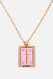 Tarot Card Pendant Copper Necklace - Trendsi - Flyclothing LLC