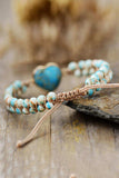 Handmade Heart Shape Natural Stone Bracelet - Trendsi - Flyclothing LLC