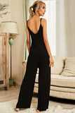Scoop Neck Spaghetti Strap Jumpsuit with Pockets - Trendsi - Flyclothing LLC