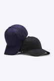 Plain Adjustable Cotton Baseball Cap - Trendsi - Flyclothing LLC