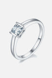 Moissanite 925 Sterling Silver Solitaire Ring - Trendsi - Flyclothing LLC