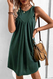 Round Neck Sleeveless Mini Dress - Trendsi - Flyclothing LLC