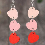 Heart Wood Dangle Earrings - Trendsi - Flyclothing LLC