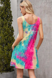Tie-Dye Sleeveless Dress with Pockets - Trendsi - Flyclothing LLC