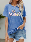 Easter MAMA Graphic Round Neck T-Shirt - Trendsi - Flyclothing LLC
