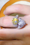 2 Carat Yellow Moissanite Animal Bypass Ring - Trendsi - Flyclothing LLC