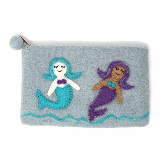 Hand Crafted Felt: Mermaid Pouch - Global Groove Direct - Flyclothing LLC