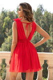 Open Back Sleeveless Mesh Dress - Trendsi - Flyclothing LLC