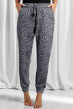 Full Size Leopard Drawstring Pocketed Pants - Trendsi - Flyclothing LLC