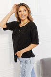 BOMBOM At The Fair Animal Textured Top in Black - Trendsi - Flyclothing LLC