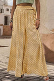 Printed Tied Wide Leg Pants - Trendsi - Flyclothing LLC