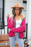 Waffle Knit V-Neck Cardigan with Pocket - Trendsi - Flyclothing LLC