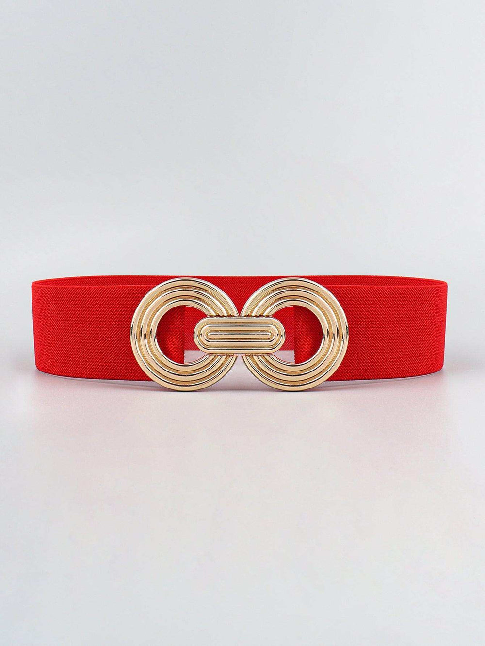 Geometric Buckle Elastic Wide Belt - Trendsi - Flyclothing LLC