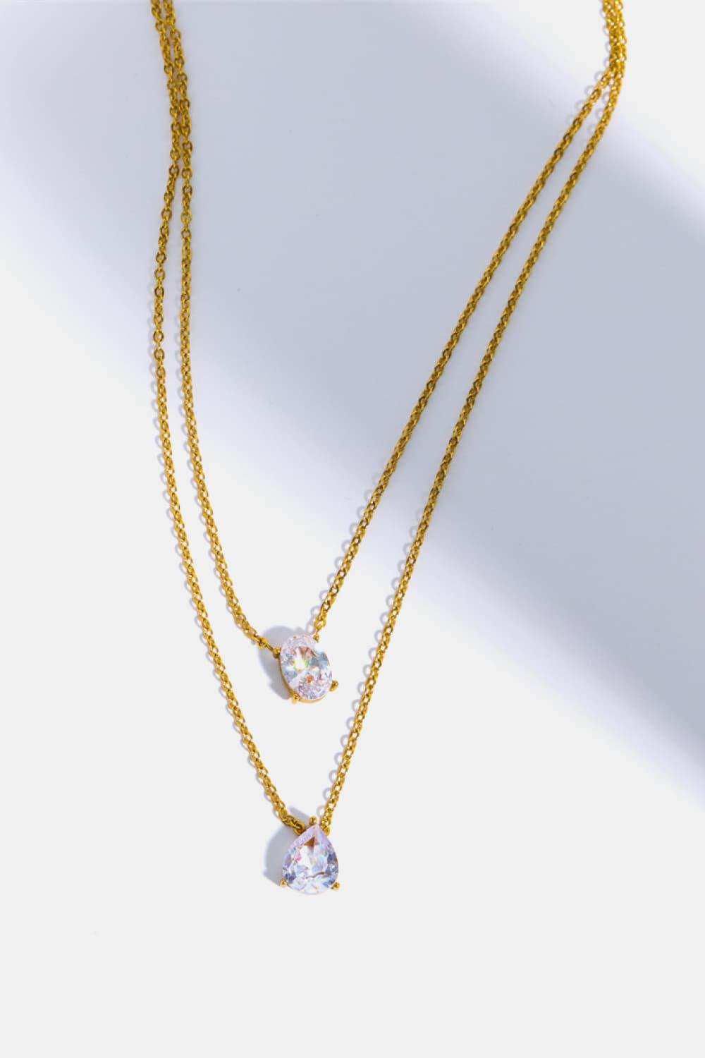 Stainless Steel Geometrical Shape Necklace - Trendsi - Flyclothing LLC