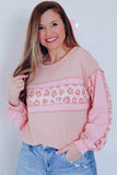 Leopard Exposed Seam Blouse - Trendsi - Flyclothing LLC
