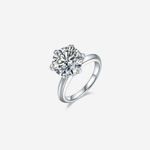 5 Carat Moissanite 925 Sterling Silver Ring - Trendsi - Flyclothing LLC