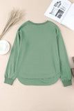 Side Slit Drop Shoulder Sweatshirt - Trendsi - Flyclothing LLC