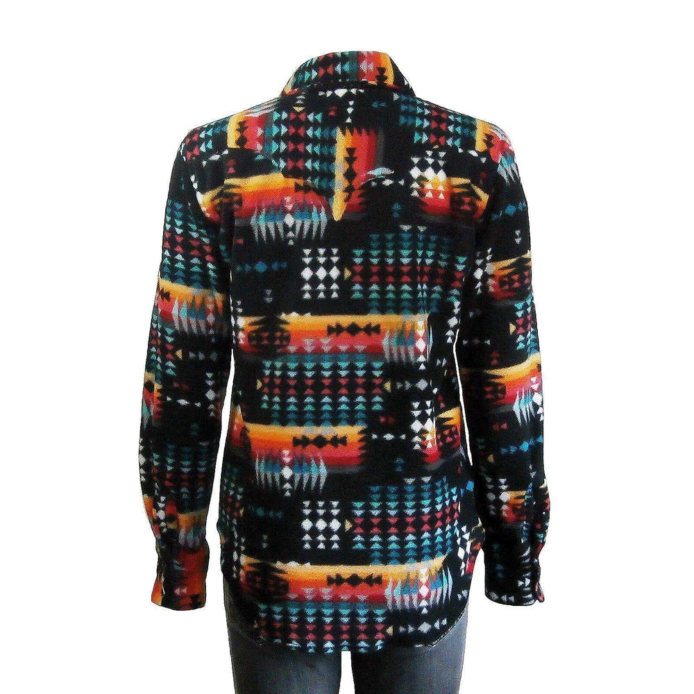 Rockmount Clothing Women's Native Pattern Fleece Western Shirt in Black & Red - Rockmount Clothing - Flyclothing LLC