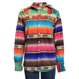 Rockmount Ranch Wear Womens Native Pattern Serape Stripe Fleece Western Shirt - Rockmount Clothing - Flyclothing LLC