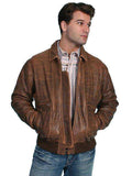 Scully BROWN ANTIQUE LAMB B-2 BOMBER BI-SWING BACK - Scully Leather - Flyclothing LLC