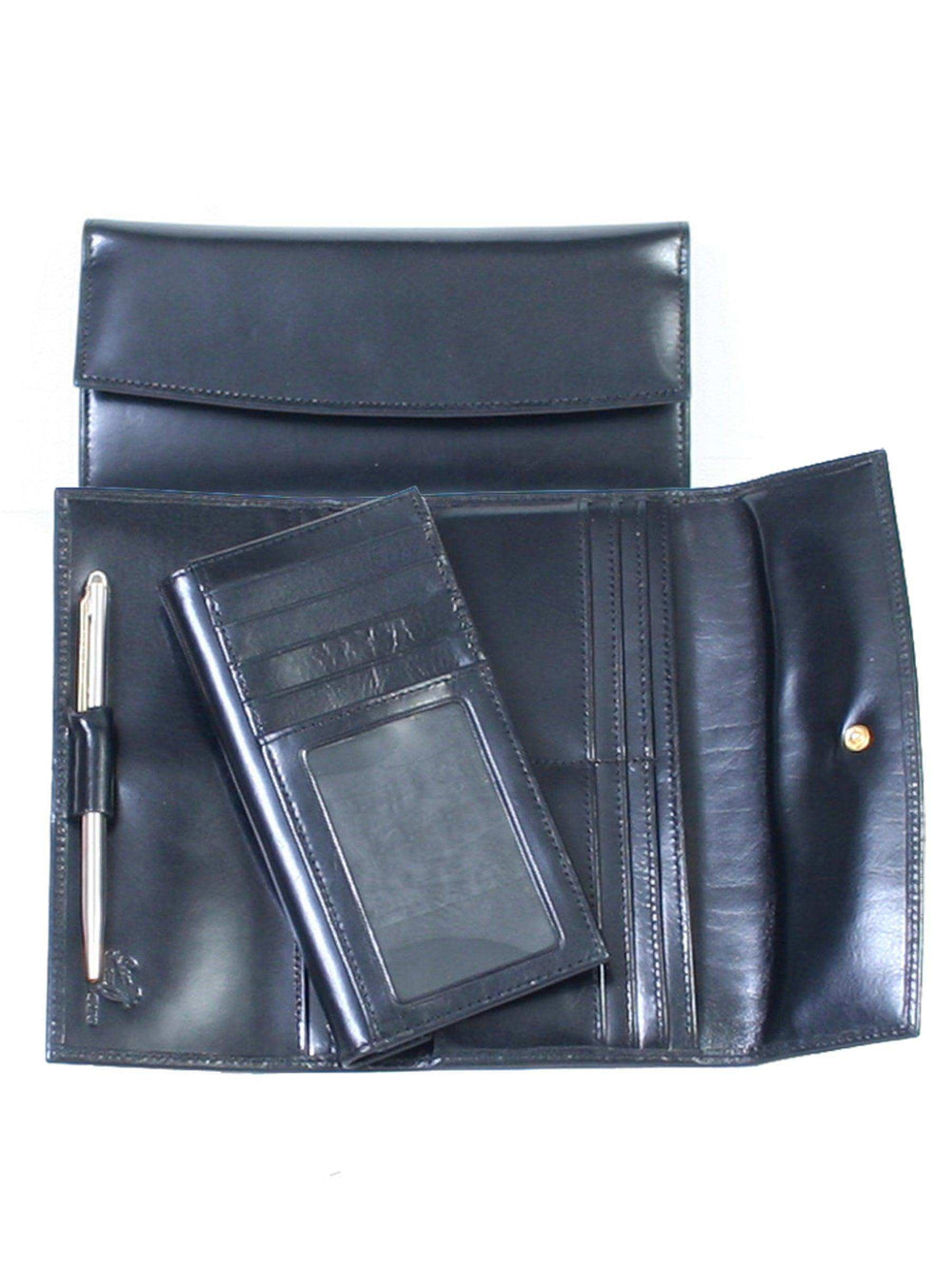 Scully BLACK WALLET CLUTCH W/ID CREDIT CK - Scully Leather - Flyclothing LLC