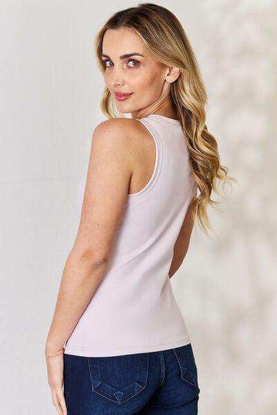 Basic Bae Full Size Round Neck Slim Tank - Trendsi - Flyclothing LLC