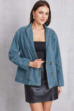 Pocketed Button Up Denim Jacket - Trendsi - Flyclothing LLC