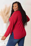 Culture Code Full Size Wide Notch Relax Top - Trendsi - Flyclothing LLC