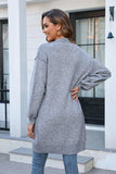 Open Front Dropped Shoulder Cardigan with Pocket - Trendsi - Flyclothing LLC