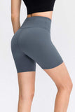 Wide Waistband Sports Shorts - Trendsi - Flyclothing LLC
