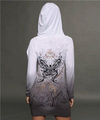 Rebel Sprit Two-Tone Hooded Dress - Flyclothing LLC