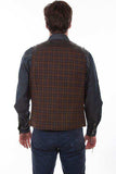 Scully DK BROWN RUGGED LAMB RUGGED MEN'S VEST - Scully Leather - Flyclothing LLC
