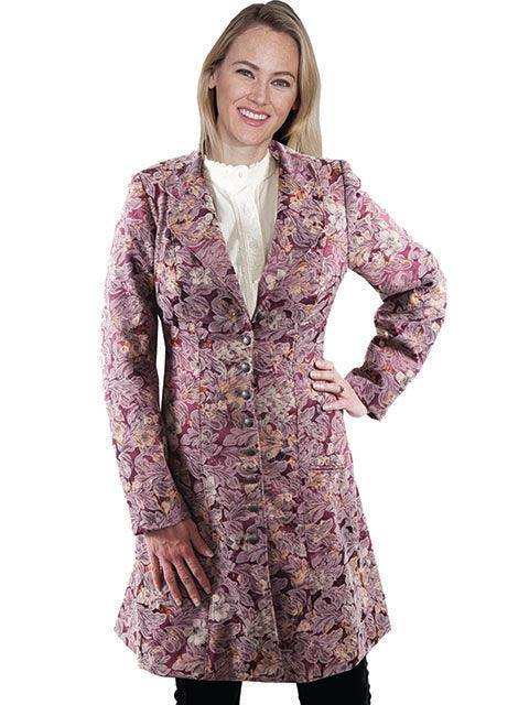 Scully ROSE BERRY JACQUARD PRINT FROCK COAT - Scully Leather - Flyclothing LLC