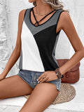Color Block Tank Top - Trendsi - Flyclothing LLC