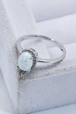925 Sterling Silver 4-Prong Opal Ring - Trendsi - Flyclothing LLC