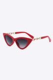 Chain Detail Cat-Eye Sunglasses - Trendsi - Flyclothing LLC