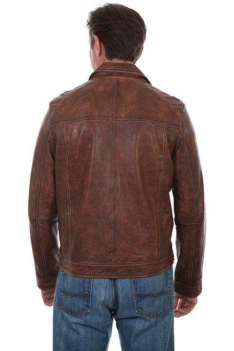 Scully Leather Brown Mens Jacket - Scully Leather - Flyclothing LLC