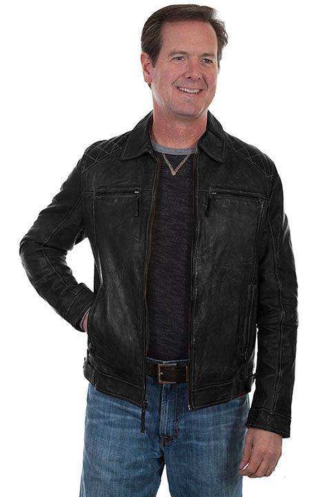 Scully Leather Black Mens Jacket - Scully Leather - Flyclothing LLC