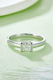 Moissanite 925 Sterling Silver Solitaire Ring - Trendsi - Flyclothing LLC