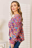 Woven Right V-Neck Long Sleeve Cardigan - Trendsi - Flyclothing LLC