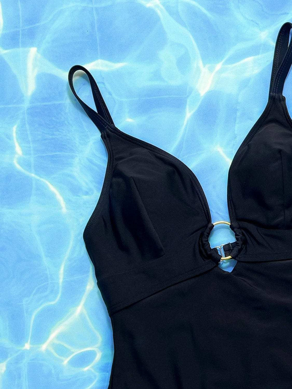 Crisscross Spaghetti Strap Plunge One-Piece Swimwear - Trendsi - Flyclothing LLC