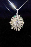 2 Carat Moissanite 925 Sterling Silver Necklace - Trendsi - Flyclothing LLC