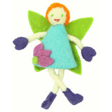 Hand Felted Tooth Fairy Pillow - Redhead with Blue Dress - Global Groove - Global Groove - Flyclothing LLC