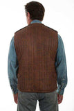 Scully Leather Brown Men's Mens Vest - Scully Leather - Flyclothing LLC