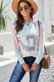 Tie-Dye Raglan Sleeve Top - Trendsi - Flyclothing LLC