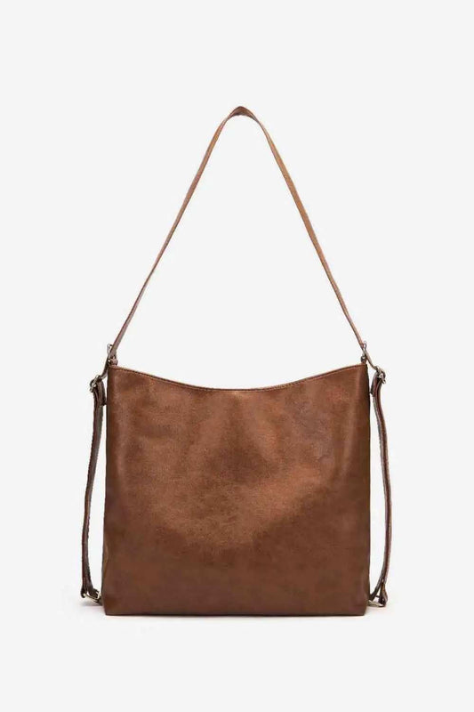Large PU Leather Crossbody Bag - Trendsi - Flyclothing LLC