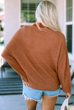 Half-Button Collared Long Sleeve Top - Trendsi - Flyclothing LLC